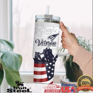 Custom US Air Force Veteran We The People 40oz Insulated Tumbler Custom US Air Force Veteran We The People 40oz Insulated Tumbler