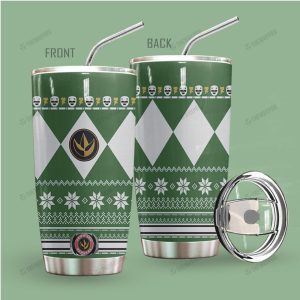 Mighty Morphin Green Ranger Classic Suit Pattern Christmas Tumbler Mighty Morphin Green Ranger Classic Suit Pattern Christmas Tumbler