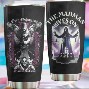 The Madman Lives On Ozzy Osbourne Prince of Darkness Tribute Tumbler The Madman Lives On Ozzy Osbourne Prince of Darkness Tribute Tumbler