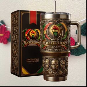 100 Years of Black Excellence 1926 2026 Civil Rights Leaders Heritage Month Tumbler