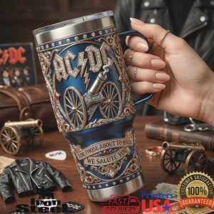 ACDC For Those About To Rock Cannon World Tour Vintage Band Fans Tumbler