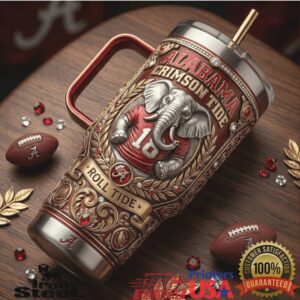 Alabama Crimson Tide Roll Tide Big Al Elephant NCAA Football Retro Vintage Tumbler