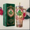 Bruno Mars Romantic Tour 2026 Concert Ornate Gold Floral Music Tour Gifts for Women Stainless Steel Insulated Tumbler Bruno Mars Romantic Tour 2026 Concert Ornate Gold Floral Music Tour Gifts for Women Stainless Steel Insulated Tumbler