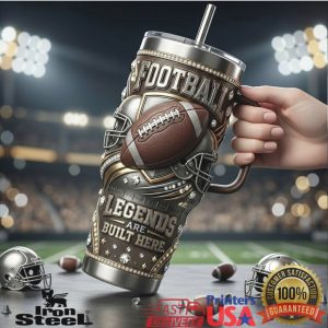 American Football Game Night Legends Built Here Vintage Sports Fan Men Women Tumbler