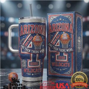 Arizona Wildcats 2026 Final Four Basketball Championship Rhinestone Tumbler