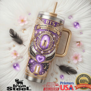 BTS Arirang World Tour Magic Shop 40oz Tumbler Purple Universe K Pop Army Collector’s Edition