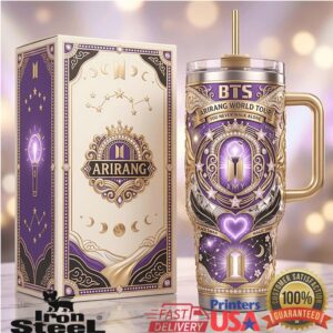 BTS Arirang World Tour Magic Shop 40oz Tumbler Purple Universe K Pop Army Collector’s Edition