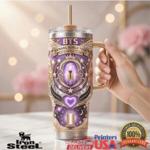 BTS Arirang World Tour Magic Shop Galaxy Retro K Pop Army Music Tumbler