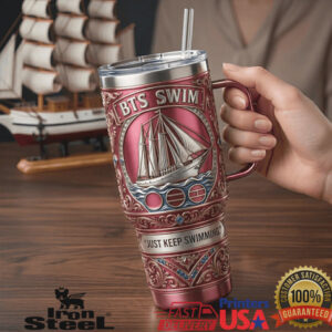 BTS Swim Waves of Change 2026 Arirang Special Edition Nautical K Pop Tumbler