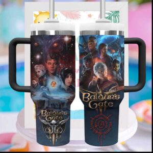 Baldur's Gate 3 RPG Fantasy Game Characters Video Game Collector Art Tumbler