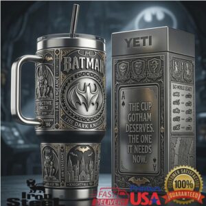 Batman The Dark Knight Gotham City Legacy Edition 3D Embossed Tumbler