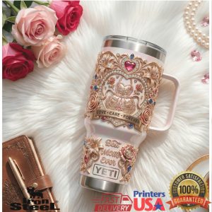 Best Mom Ever Love Care Forever Floral Pearl Elegant Mother_s Day Tumbler