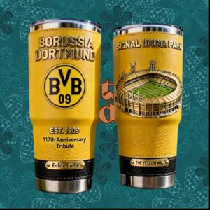 Borussia Dortmund 117th Anniversary Signal Iduna Park Yellow Wall Tribute Tumbler
