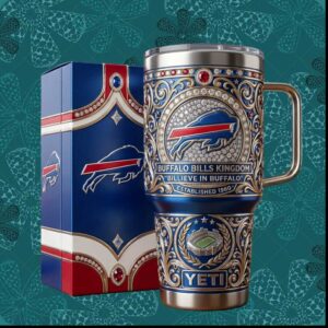 Buffalo Bills Kingdom Billieve In Buffalo Established 1960 NFL Fan Gifts Tumbler