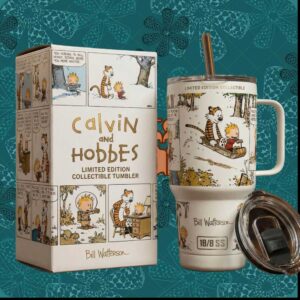 Calvin and Hobbes Bill Watterson Retro Comic Art Limited Collectible Stainless Steel Insulated Tumbler