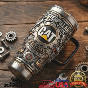 Caterpillar CAT Earthmoving Legacy Industrial Workwear Heavy Equipment Construction Fan Tumbler