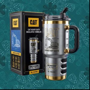 Caterpillar CAT Heavy Duty Worker Elite Industrial Construction Worker Men Tumbler