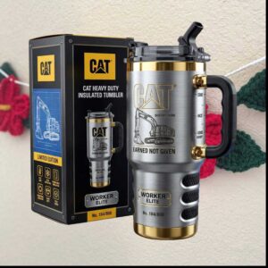 Caterpillar CAT Heavy Duty Worker Elite Industrial Construction Worker Men Tumbler