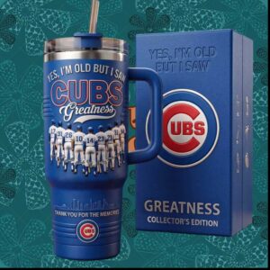 Chicago Cubs Greatness Collector's Edition Vintage Memories Baseball Fans Tumbler
