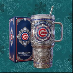 Chicago Cubs Heritage Legacy Luxury Clubhouse Edition Established 1876 Baseball Gifts Tumbler