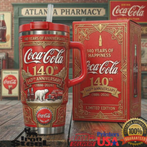 Coca Cola 140 Years of Happiness Polar Bear Limited Edition Heritage Classic Soda Tumbler