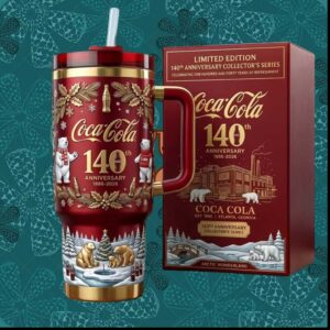 Coca Cola 140th Anniversary 1886 2026 Polar Bear Arctic Wonderland Collector Edition Tumbler