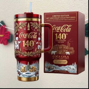 Coca Cola 140th Anniversary 1886 2026 Polar Bear Arctic Wonderland Collector Edition Tumbler