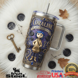 Coraline The Button Realm Limited Edition 3D Sculpted Collector Tumbler