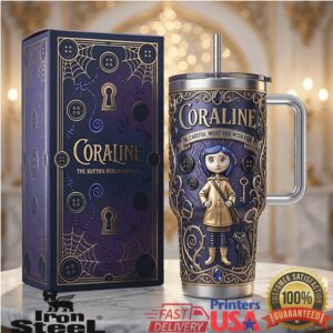 Coraline The Button Realm Limited Edition 3D Sculpted Collector Tumbler