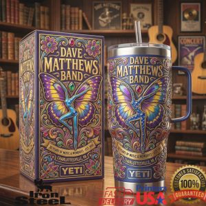 Dave Matthews Band 30 Years of Music Butterfly 40oz Tumbler