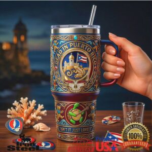 Dead In Puerto Rico Grateful Dead Inspired Tropical Vintage Concert Tour Fans Gift
