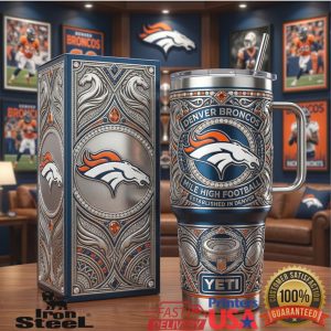 Denver Broncos Mile High Football Established In Denver Colorado Sports Fan Tumbler
