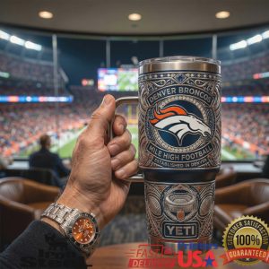 Denver Broncos Mile High Football Established In Denver Colorado Sports Fan Tumbler