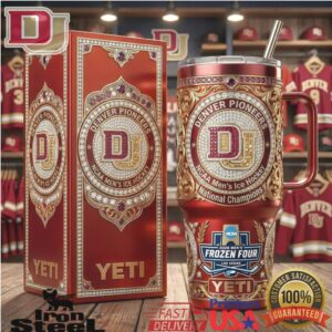 Denver Pioneers NCAA Frozen Four National Champions Yeti 40oz Commemorative Tumbler