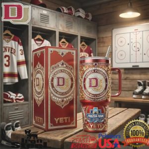 Denver Pioneers NCAA Men_s Ice Hockey National Champions 2024 Frozen Four Tumbler