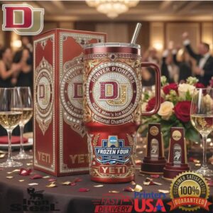 Denver Pioneers NCAA Men's Ice Hockey National Champions Frozen Four Las Vegas Tumbler