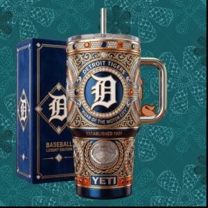 Detroit Tigers Roar Of The Motor City Established 1901 Vintage Baseball Gifts Tumbler