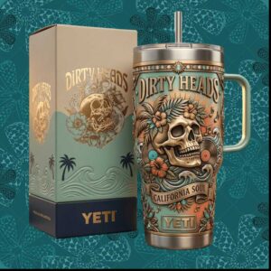 Dirty Heads California Soul Band Beach Vibes Vintage 20oz Retro Gift for Music Lovers Stainless Steel Insulated Tumbler