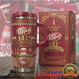 Dr Pepper 141st Anniversary 1885 2026 Limited Edition Retro Soda Flavor Heritage Tumbler