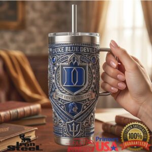 Duke Blue Devils Heritage Edition College Basketball Fan Apparel Retro Style Royal Blue Tumbler