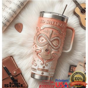 Ed Sheeran Forever In Harmony Couture Edition Rose Gold Acoustic Women Tumbler