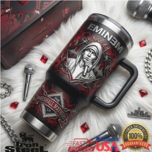 Eminem Marshall Mathers LP 2026 Hip Hop Fan Gift Stainless Steel Insulated Tumbler