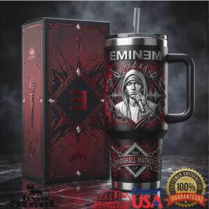 Eminem Marshall Mathers LP 2026 Hip Hop Fan Gift Stainless Steel Insulated Tumbler