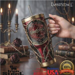 Evanescence Bring Me To Life Gothic Rose Vines Fan Gift Stainless Steel Insulated Tumbler
