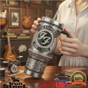 Foo Fighters 30th Anniversary 1995 2025 Studio 606 Rock Fan Stainless Steel Insulated Tumbler