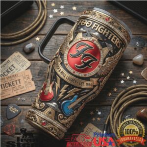 Foo Fighters Rock And Roll Legacy Est 1994 Retro Band Merchandise Gifts For Men Stainless Steel Insulated Tumbler