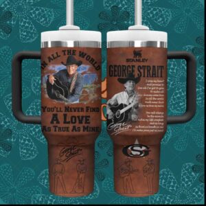 George Strait I Cross My Heart Country Music Legend Vintage Portrait Tumbler