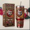 Nebraska The Cornhusker State Bird Vintage Gold Gemstone 40oz Gifts for Fans Stainless Steel Insulated Tumbler Nebraska The Cornhusker State Bird Vintage Gold Gemstone 40oz Gifts for Fans Stainless Steel Insulated Tumbler