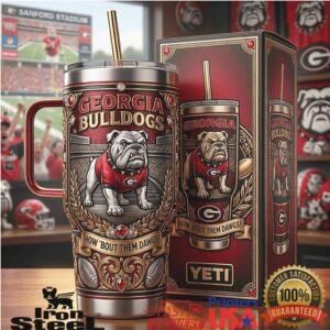 Georgia Bulldogs How 'Bout Them Dawgs Red Gold Heritage Series Tumbler