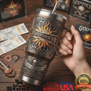 Godsmack Stand Up And Fight 1998 Sun Metal Band Fan Men Women Tumbler